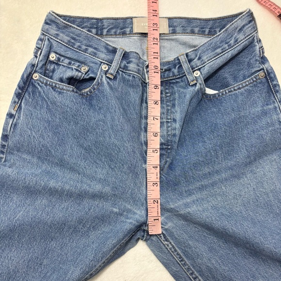 Everlane Women's Straight Leg Blue Jeans size 27 crop - Picture 4 of 13